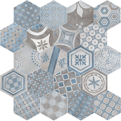 Serenissima Cir New Orleans Esagona French Bourbon Street 27.7x24