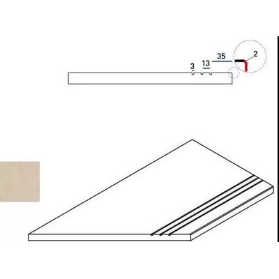 Italon Materia 620090000407 Магнезио Бортик Грип Лев 30x60
