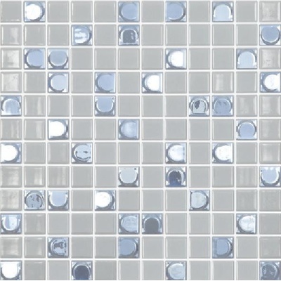 Vidrepur Aura Mix №109 Серый ( на сетке) 31,7x31,7 - керамическая плитка и керамогранит