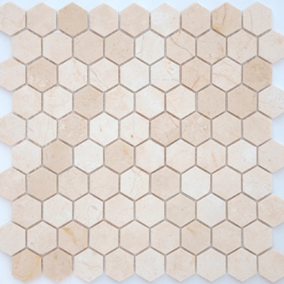 Caramelle Pietrine 7 мм Crema Marfil Pol 48x48 30.5x30.5