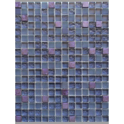 Keramograd Мозаика стеклянная с камнем Фиолетовая SSZGS103 30x30