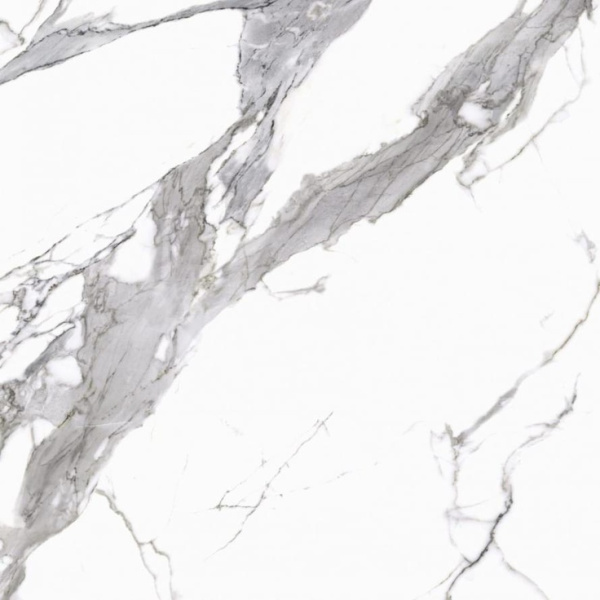 Cerrad Calacatta 5903313324779 Gres White Satyna 6mm 119,7x119,7