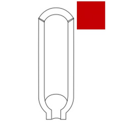 CE.SI. Matt Cove Base Ang. Int. Vermiglio 10x2.5