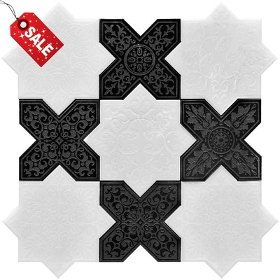 Skalini Pantheon PNT (WHITE-BLACK) Бело Черная 9,2x18,4 - керамическая плитка и керамогранит