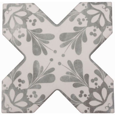 Cevica Becolors Cross Stencil Grey 13.25x13.25