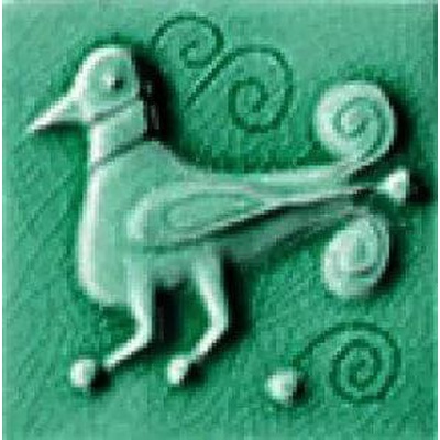 Cerasarda Pitrizza 1031736 Inserto Pavoncelle Verde Smeraldo 5x5