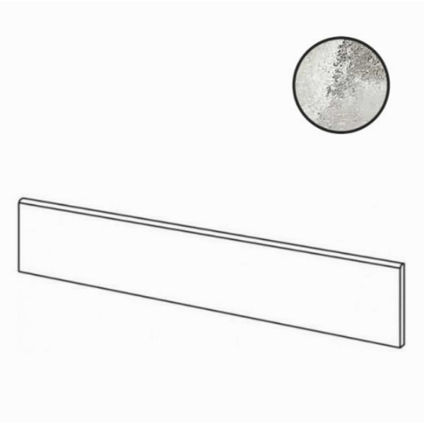 Cerim Ceramiche Rock salt of cerim 766783 Danish Smoke Nat Battiscopa 4,6x60