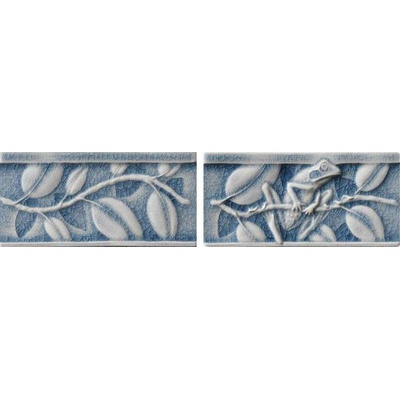 Settecento The Traditional Style 30516 Frog A-B Light Blue Listello 7,5x15
