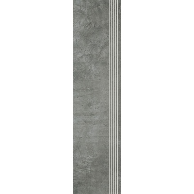 Grupa Paradyz Scratch Nero Stopnica Prosta Nacinana Mat 29,8x119,8 - керамическая плитка и керамогранит