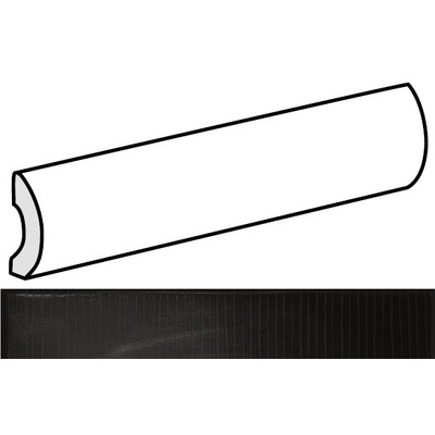 Equipe Fragments 23913 Pencil Bullnose Anthracite Matt 3x20