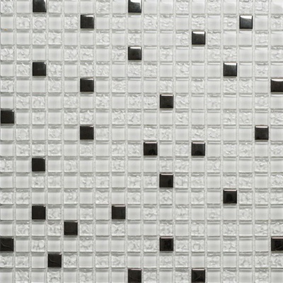 Orro Mosaic Glass Бело Черная 30x30
