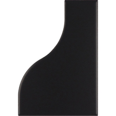 Equipe Curve 28861 Black Matt 8,3x12 - керамическая плитка и керамогранит