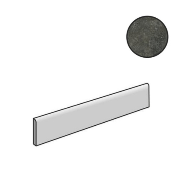 Cerim Ceramiche Artifact 760918 Worked Charcoal 4,6x60