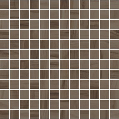 Monocibec Ceramiche Charm 108386 Brown Mosaico 2.5x2.5 Su Rete 30x30