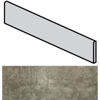 Rex Ceramiche Matieres 755950 Gris Battiscopa 60x4.6