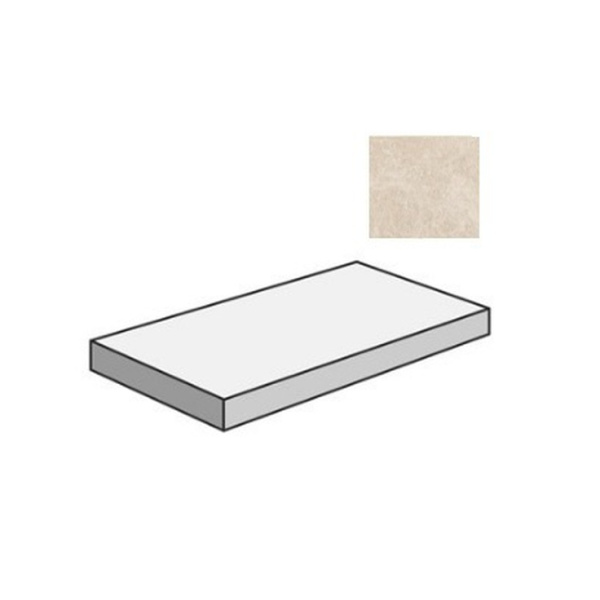 Sant Agostino Unionstone 2 CSAGDORB12 Gradone Angolare Dx Orietal Beige 33x120