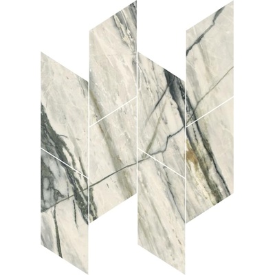 Flaviker PI.SA Supreme Treasure PF60008896 Mosaic Twist Calacatta Emerald Lux 30x30