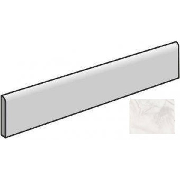 Atlas Concorde Russia Forte Dei Marmi Quark 610130007537 Oyster White Battiscopa Matt 7,2x60