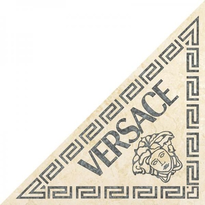 Versace Palace Gold Triangolo Firma Silver 180090 9.6x4.8