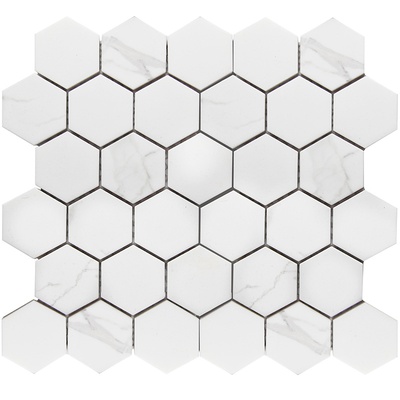 Starmosaic Homework PMMT83017 Hexagon small Carrara Matt 27.1x28.2