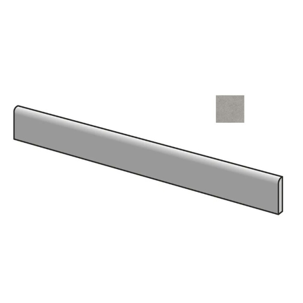 Sant Agostino Logico CSABLGRY90 Battiscopa Grey 7,3x90