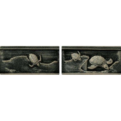 Settecento The Traditional Style 30523 Turtles A-B Basalt Listello 7,5x15