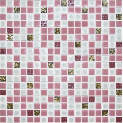 Ceramica Classic Роскошная мозайка № 1027 Микс Розовый-Платина 30x30