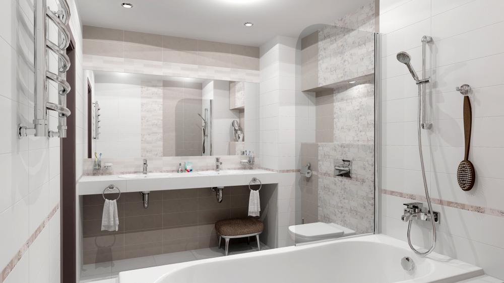 Дизайн плитки в ванной комнате варианты фото