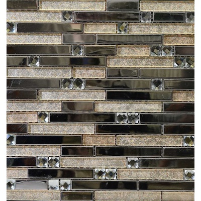 Orro Mosaic Glass Smokey Beige 30x30