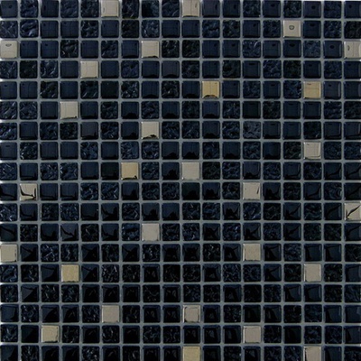Orro Mosaic Glass Black 30x30