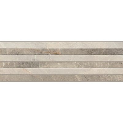 Porcelanite Dos 9520 00214952002001051 Rect. Gris Relieve 30x90