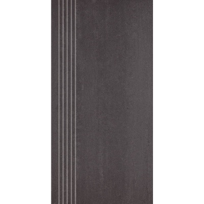 Grupa Paradyz Doblo Nero Stopnica Prosta Nacinana Mat 29,8x59,8 - керамическая плитка и керамогранит