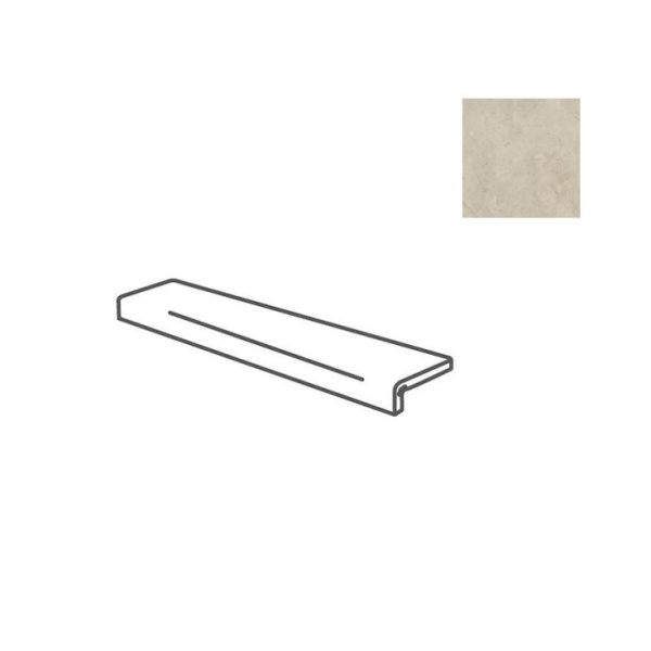 Impronta italgraniti Calcis CL03L882B Elemento L Visone 80x80x14 - керамическая плитка и керамогранит