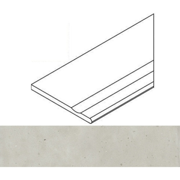 Italon Avantgarde (Авангард) 620090001155 Pure Бортик С Выемкой Закруглённый Правый 20mm 30x120