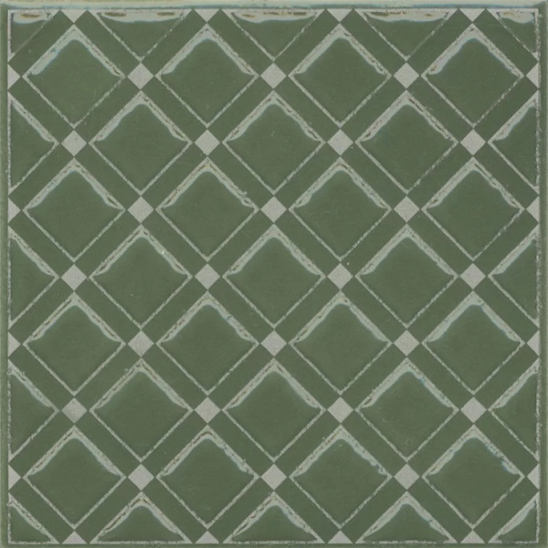 Kerama Marazzi Бахия KMD3STA015GN 1 Зеленый глянцевый 9,8x9,8