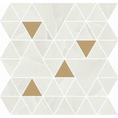 Refin Prestigio Onyx NZ93 White Mosaico T Lucido R 30x30