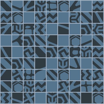 Settecento Moodboard 149023 Mosaico Mix 3 Black Blue 2.4x2.4 23,7x23,7