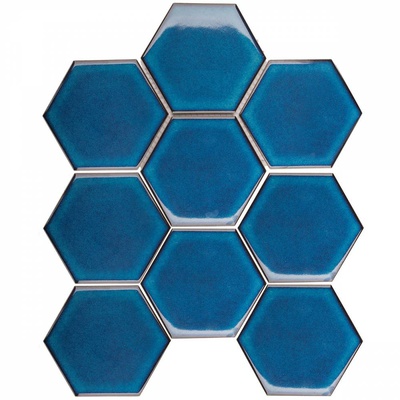 Starmosaic Homework JJFQ80048 Hexagon big Deep Blue Glossy 25.6x29.5