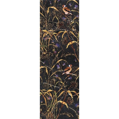 Kerama Marazzi Астория SST\A01\12000R Птицы Черный Rect. 75x25