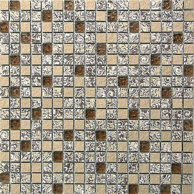 Bonaparte Мозаика стеклянная с камнем Dreams Beige 30x30