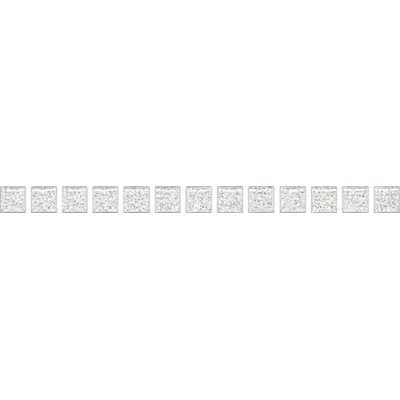 Kerama Marazzi Борсари POF001 Карандаш Бисер белый серебро 20x1.4
