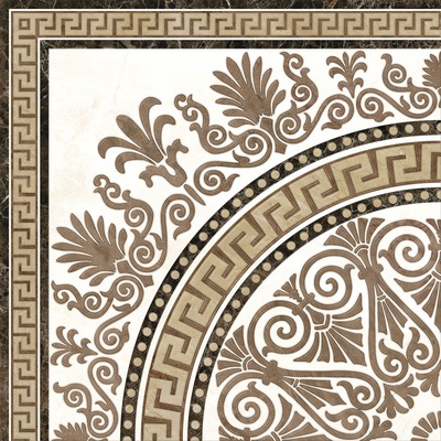 Golden Tile Meander Rosette Бежевый 40x40