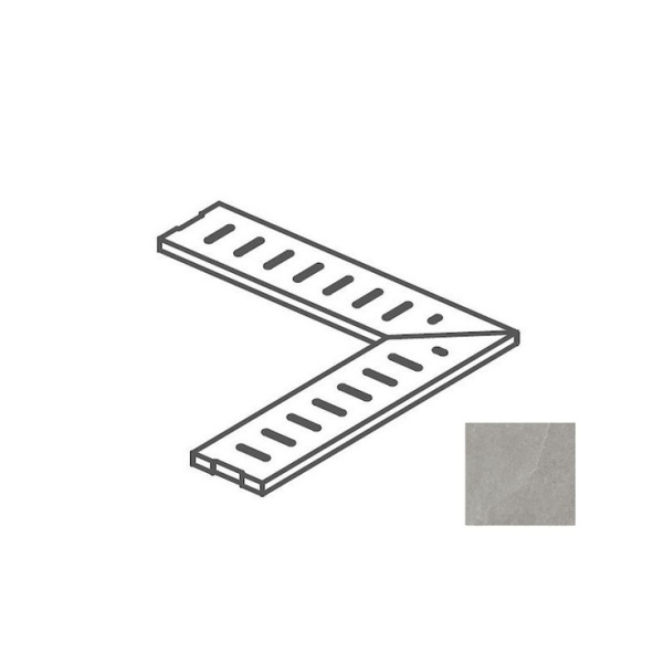 Impronta italgraniti Shale SL03GGA6 Griglia Angolare Greige 14x60