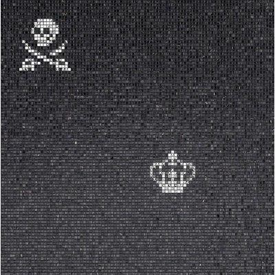 Bisazza The Crystal Collection 06001457VL Skulls And Crowns Black 0.97x0.97