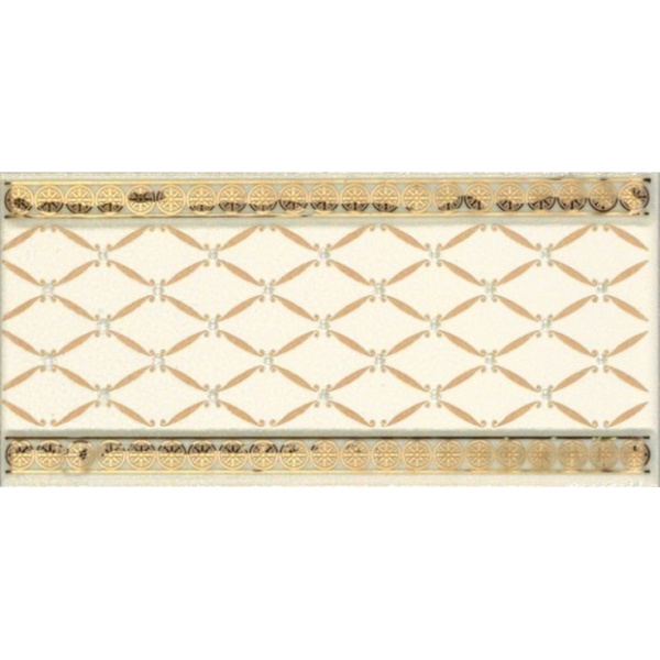 Ape ceramica Lord + Noblesse Cenefa Delis Marfil Gold 20x10