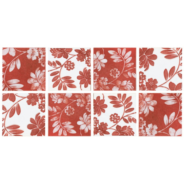 Faetano 50 mo Felci Rosso 10,7x10,7