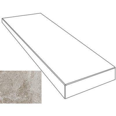 Gardenia Orchidea Esedra 2.0 76102 Gradone Angolare Sx Grigio 32x80