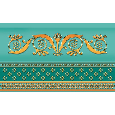 Ceramique Imperiale Золотой Бирюзовый 25x15