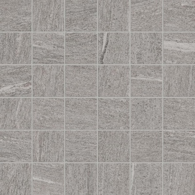 Monocibec Ceramiche Crest 82132 Silver Mosaico 4.7x4.7 Su Rete 30x30