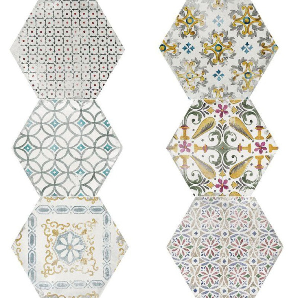 La Fabbrica Ceramiche Small 180256 Esagono Amalfi 10,7x12,4